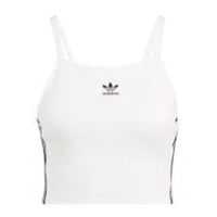 (WMNS) adidas Adicolor 3-Stripes Crop Top Asia Sizing 'White' IN8377