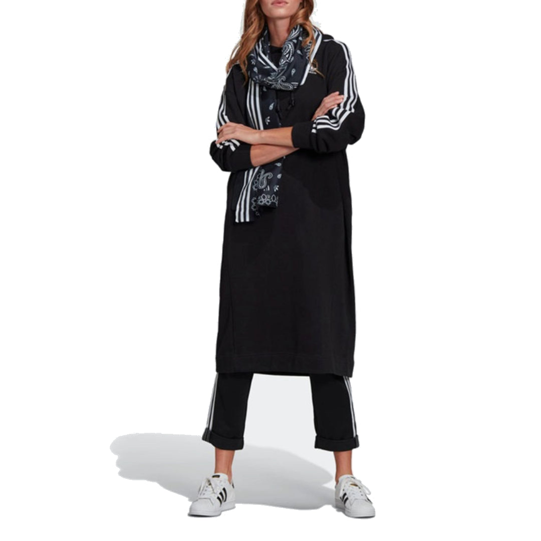 (WMNS) adidas Originals Adicolor Classics Hoodie Dress Asia Sizing 'Black White' GN2782