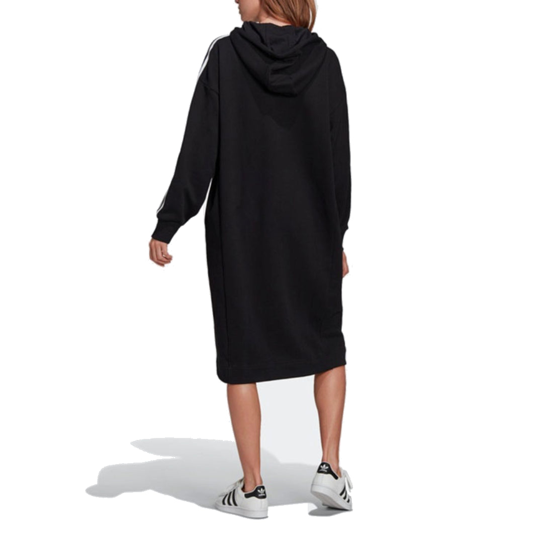 (WMNS) adidas Originals Adicolor Classics Hoodie Dress Asia Sizing 'Black White' GN2782