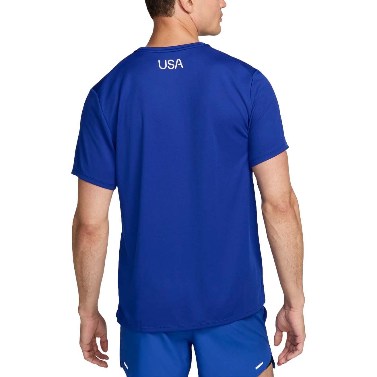 Nike Dri-FIT USA Miler Running T-Shirt 'Royal Blue' FJ3412-417