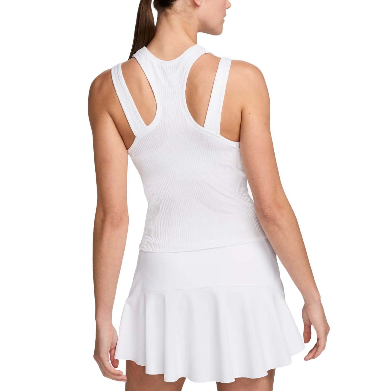 (WMNS) NikeCourt Slam Dri-FIT Tennis Tank 'White Black' FD5656-100