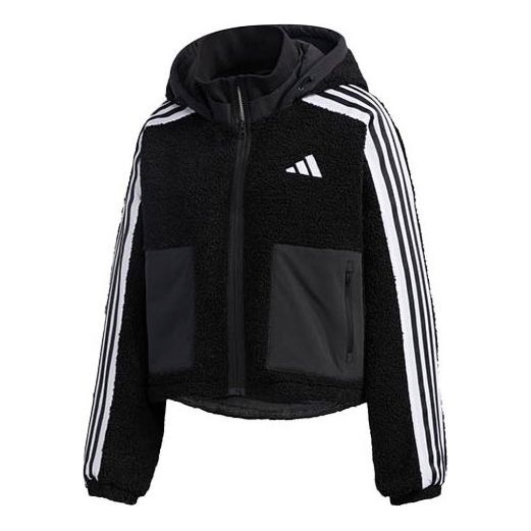 (WMNS) adidas Urban BOA Short Knitted Jacket 'Black White' GM1426