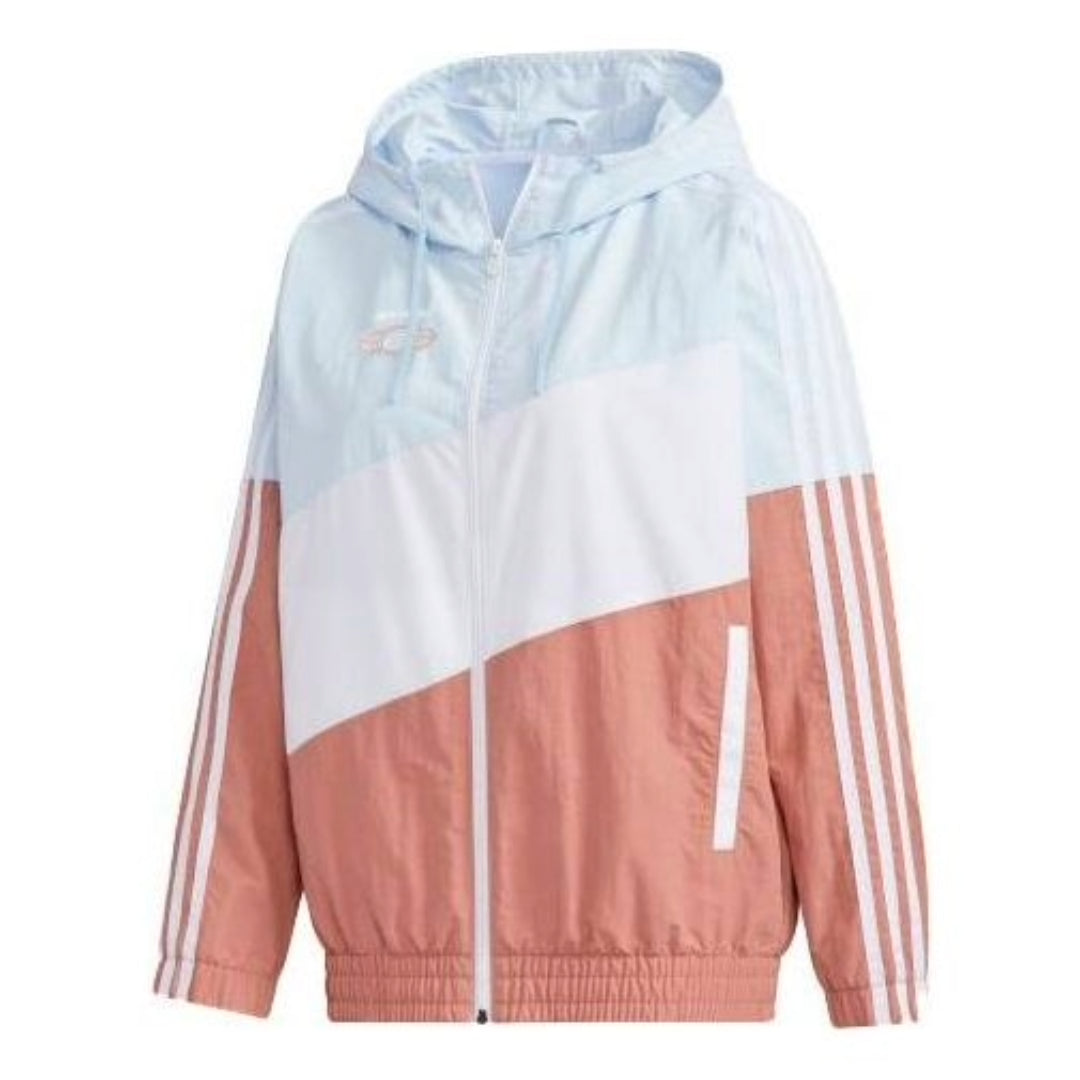 (WMNS) adidas Neo Essential Game Windbreaker 'Teal White Black' GM2317