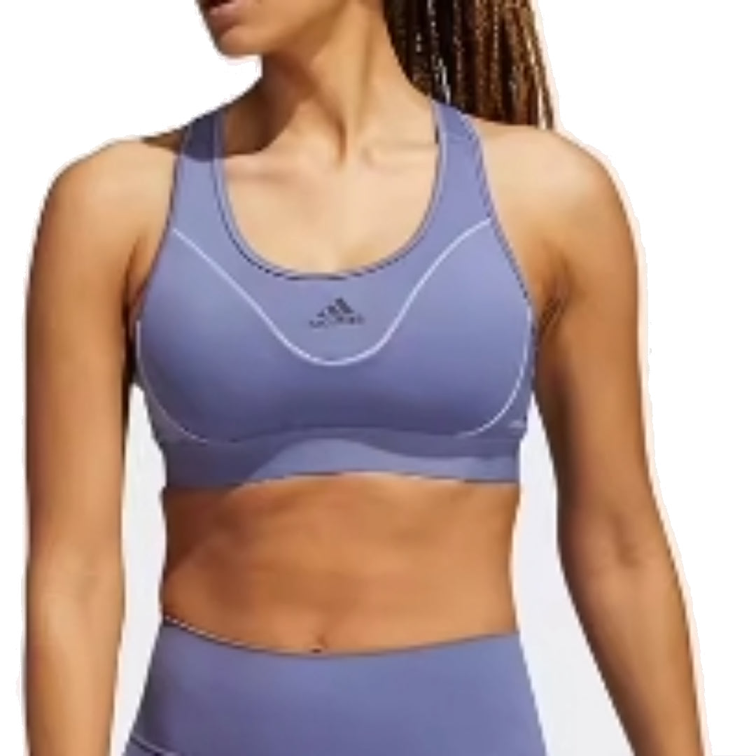 (WMNS) adidas Believe This Medium-Support Reflective Bra 'Purple' GR8251