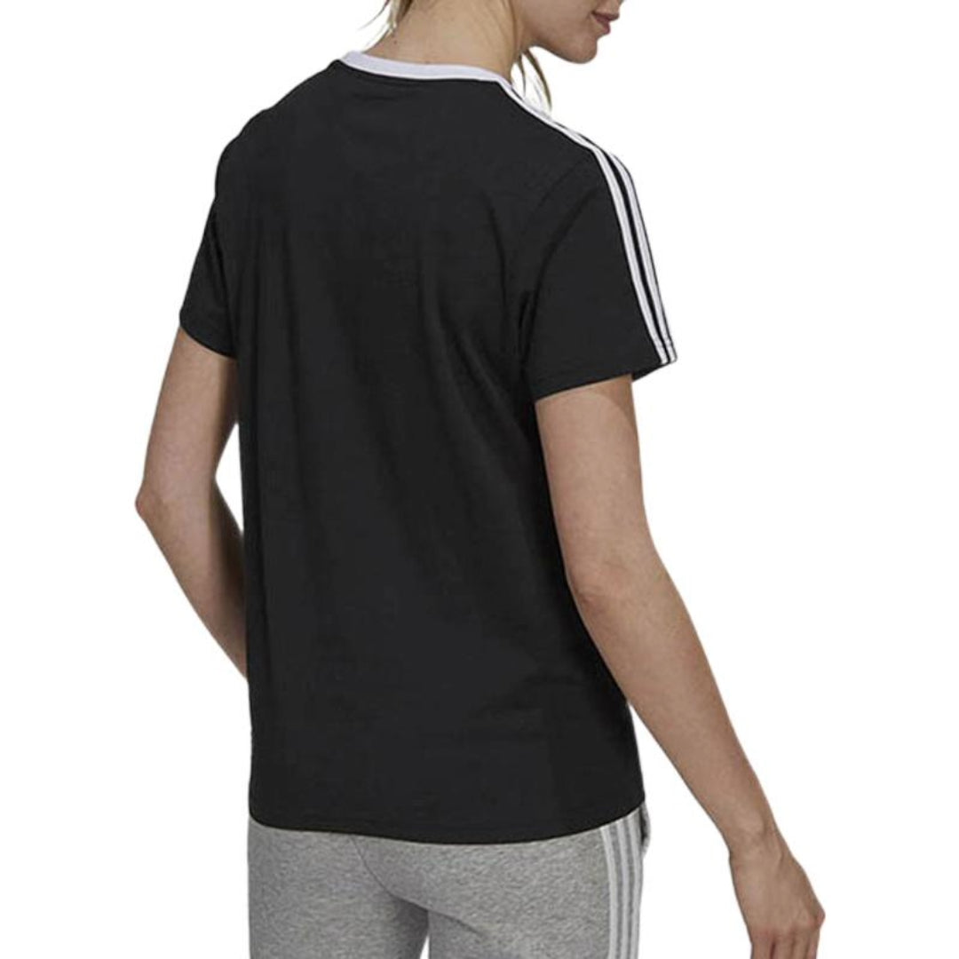 (WMNS) adidas Essentials 3-Stripes T-Shirt 'Black' GS1379