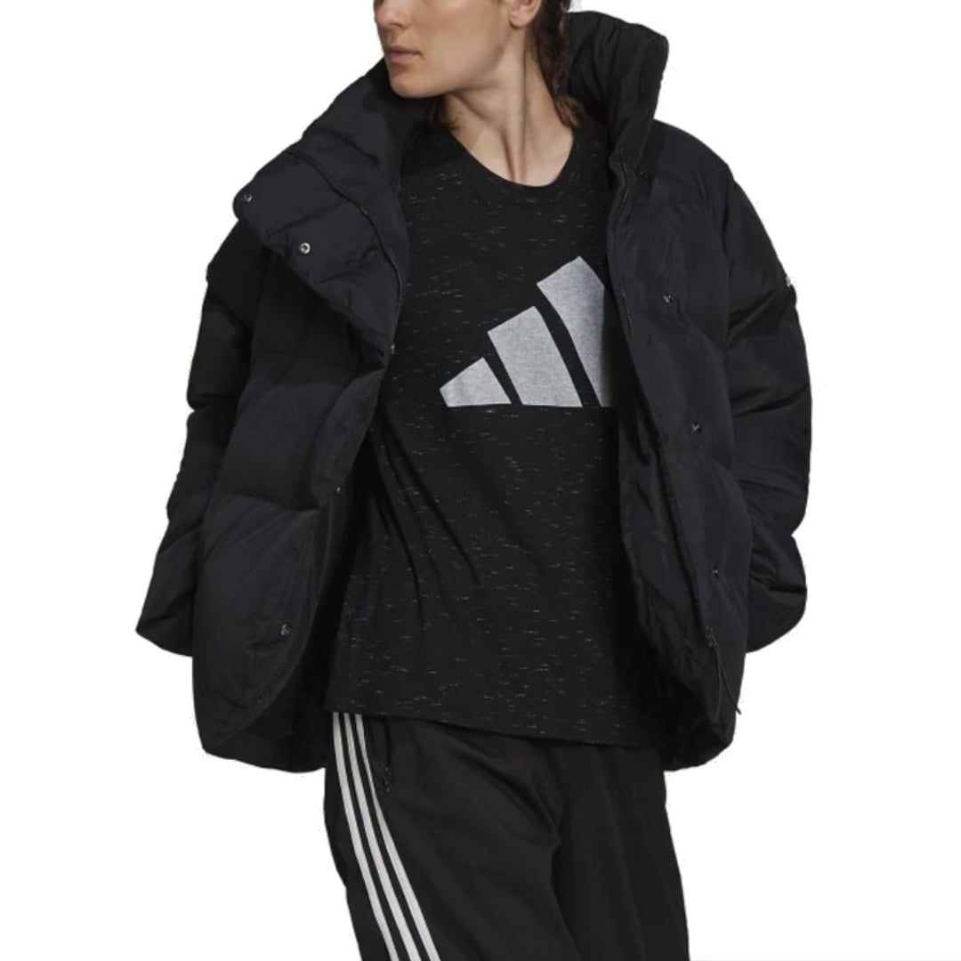 (WMNS) adidas Big Baffle Jacket 'Black' GT6541