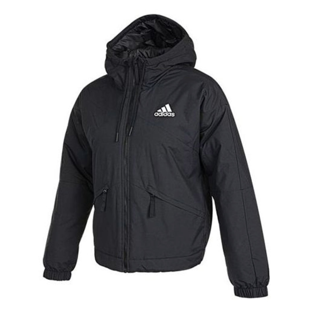 (WMNS) adidas Back to Sport Thermal Hooded Jacket 'Black' GT6593