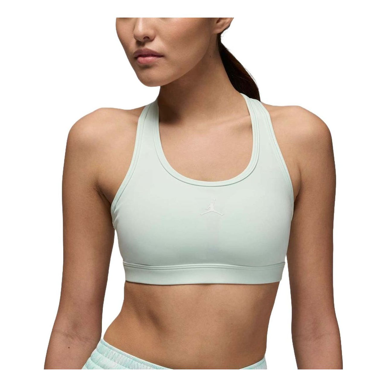 (WMNS) Air Jordan Sport Jumpman Medium Support Sports Bra 'Light Green' FB6873-394