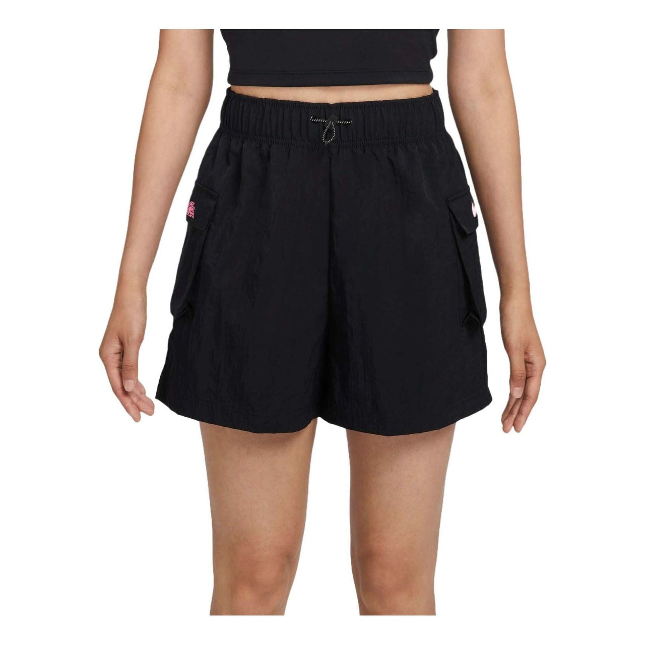 (WMNS) Nike Sportswear Essential Woven Shorts Asia Sizing 'Black' HM4597-010