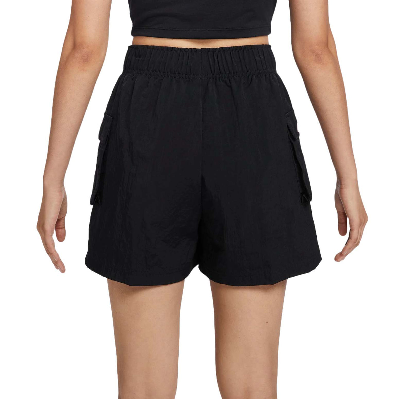 (WMNS) Nike Sportswear Essential Woven Shorts Asia Sizing 'Black' HM4597-010