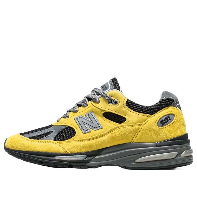 New Balance 991v2 Made In UK 'Yellow Black' U991YK2