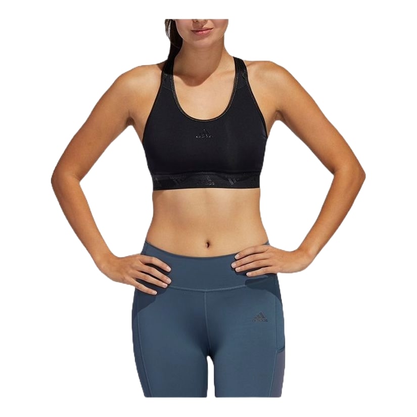 (WMNS) adidas Don't Rest Badge of Sport Glam-On Bra 'Black' GD1478