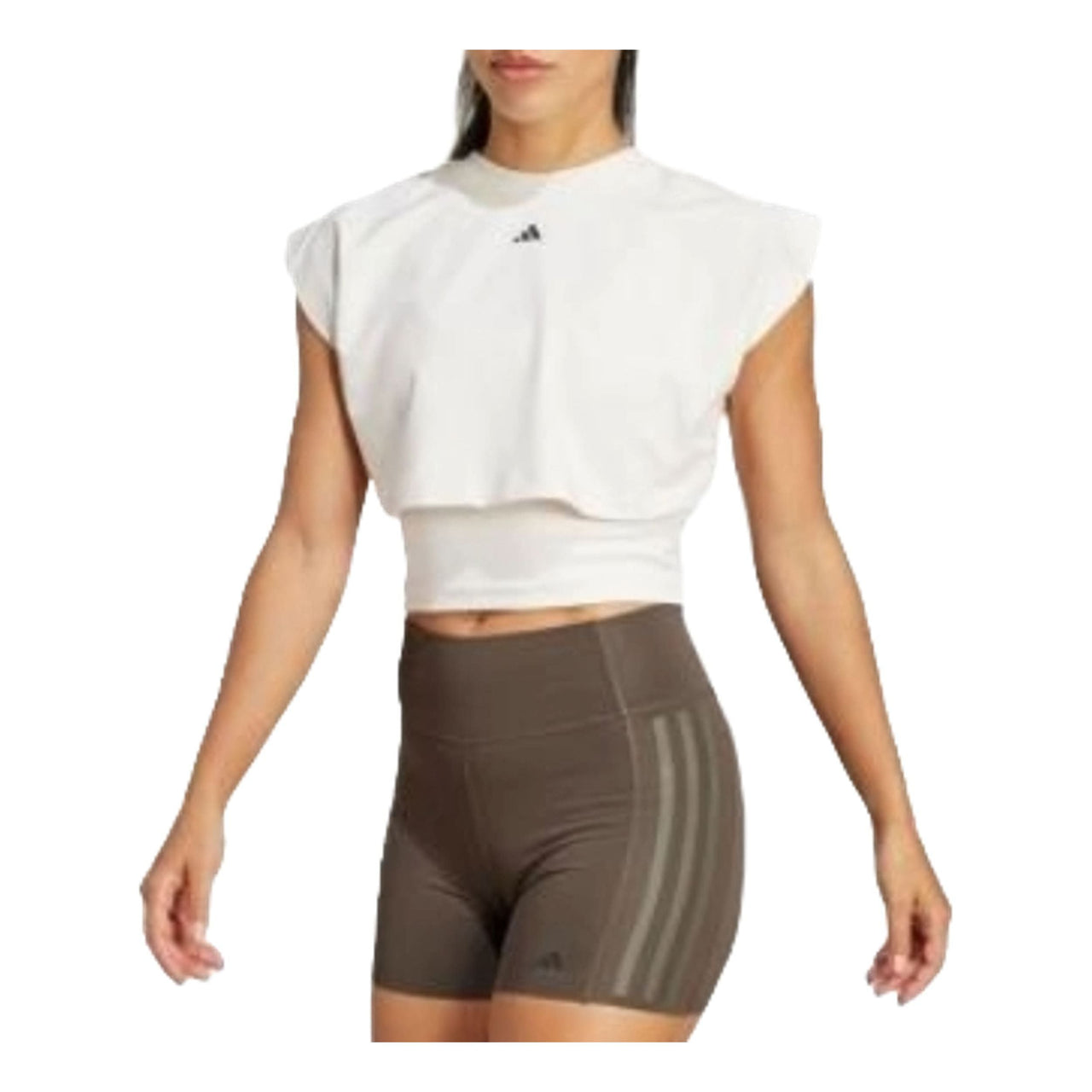 (WMNS) adidas Power Boxy French Terry 3-Stripes Tank Top 'White' IW3188