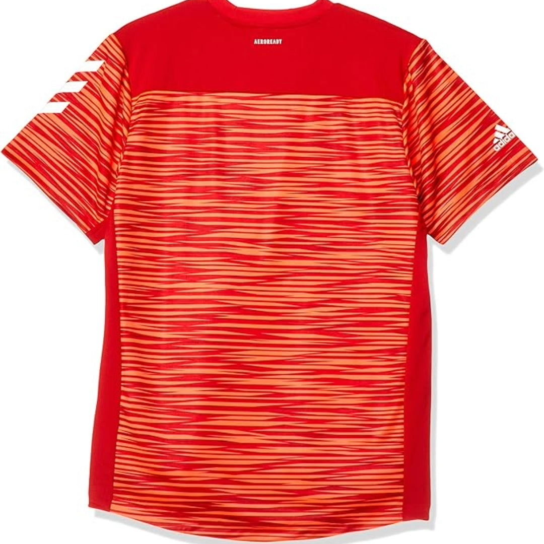 adidas 2nd Uniform ZEBRA Baseball T-Shirt 'Red' FK1462