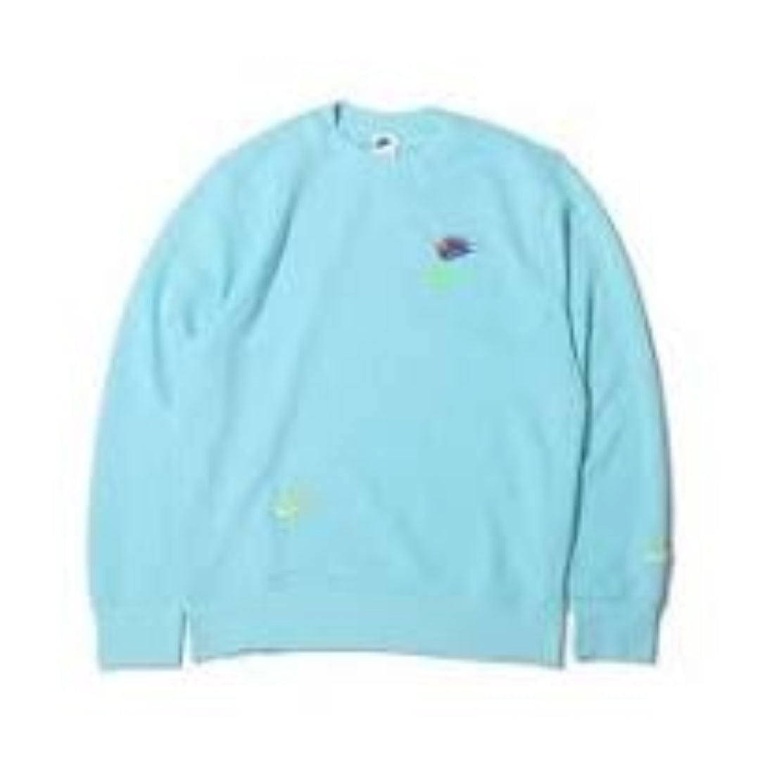 Nike Essential Plus Club French Terry Crewnck 'Blue' DJ6915-482