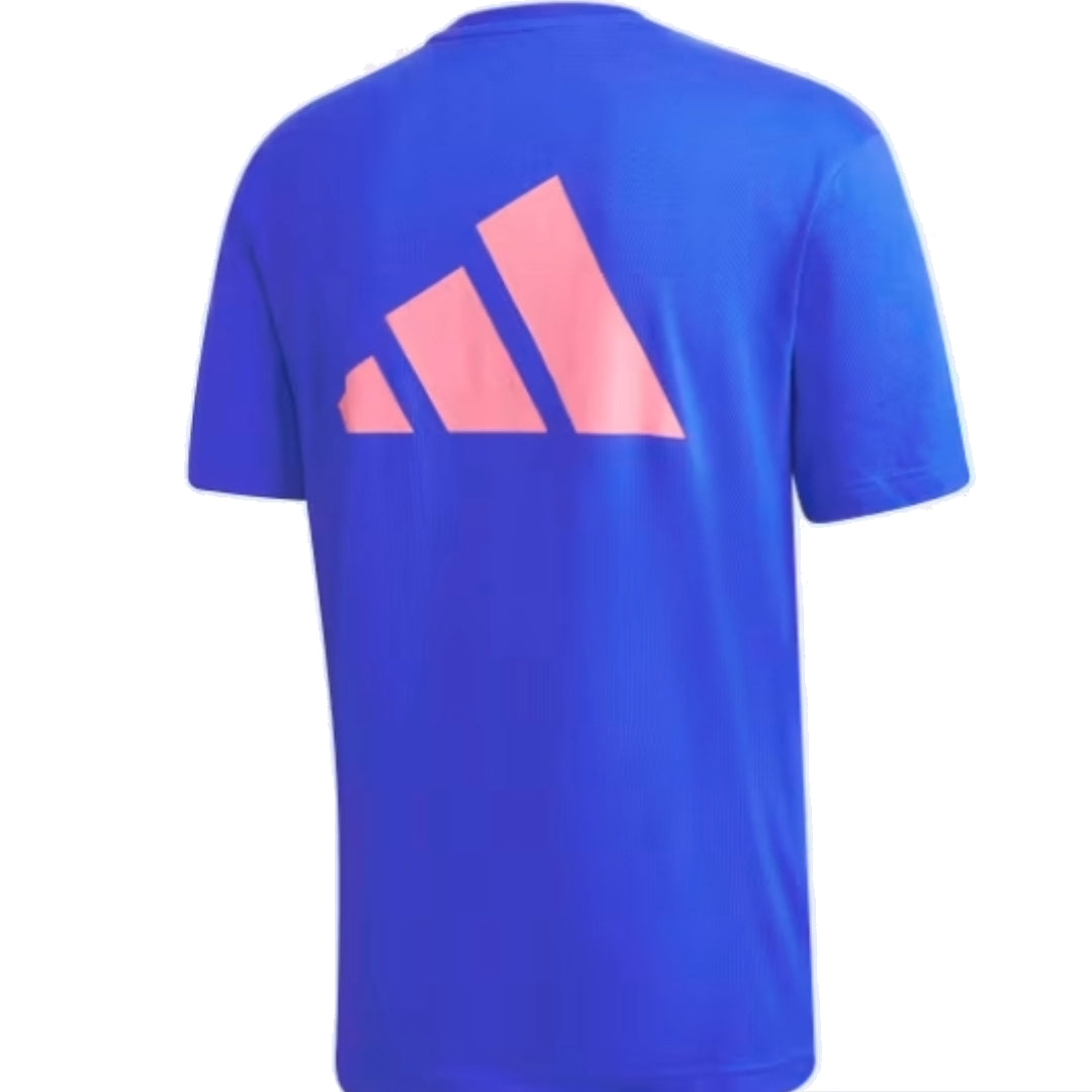 adidas Athletics Graphic T-Shirt 'Blue Pink' GE4697