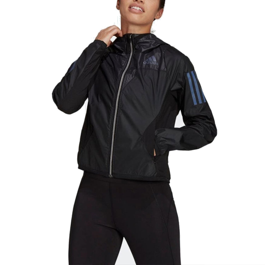 (WMNS) adidas Adizero Running Jacket Asia Sizing 'Black' H57761