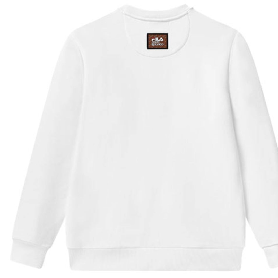 FILA Logo Graphic Sweater 'White Black' F11M118204F-WT