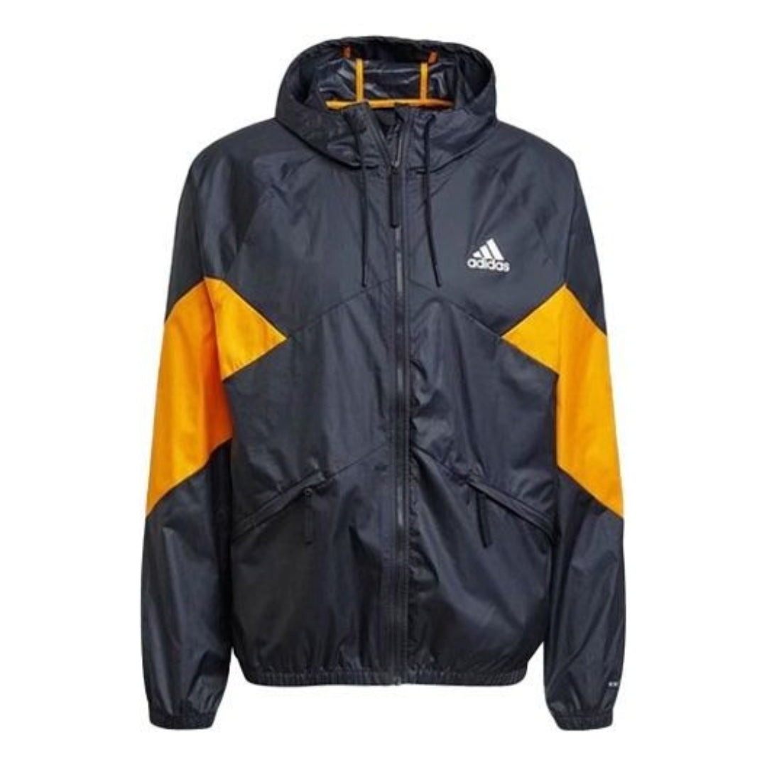 adidas Back to Sport WIND.RDY Jacket 'Black Yellow' GT6561