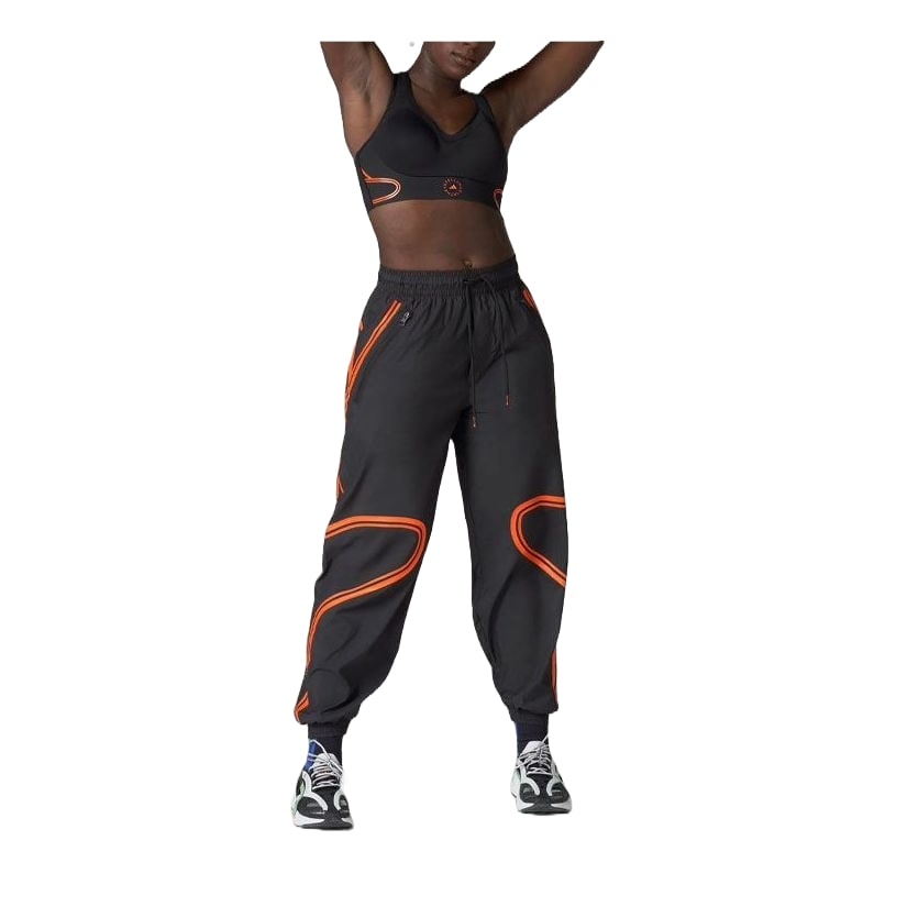 (WMNS) adidas by Stella McCartney TruePace Woven Training Suit Pants 'Black Red' HC2986