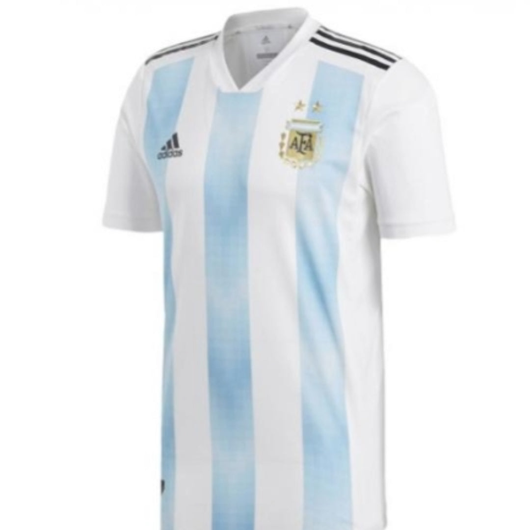 adidas Argentina 2018 Authentic Home T-Shirt 'White Blue' BQ9329
