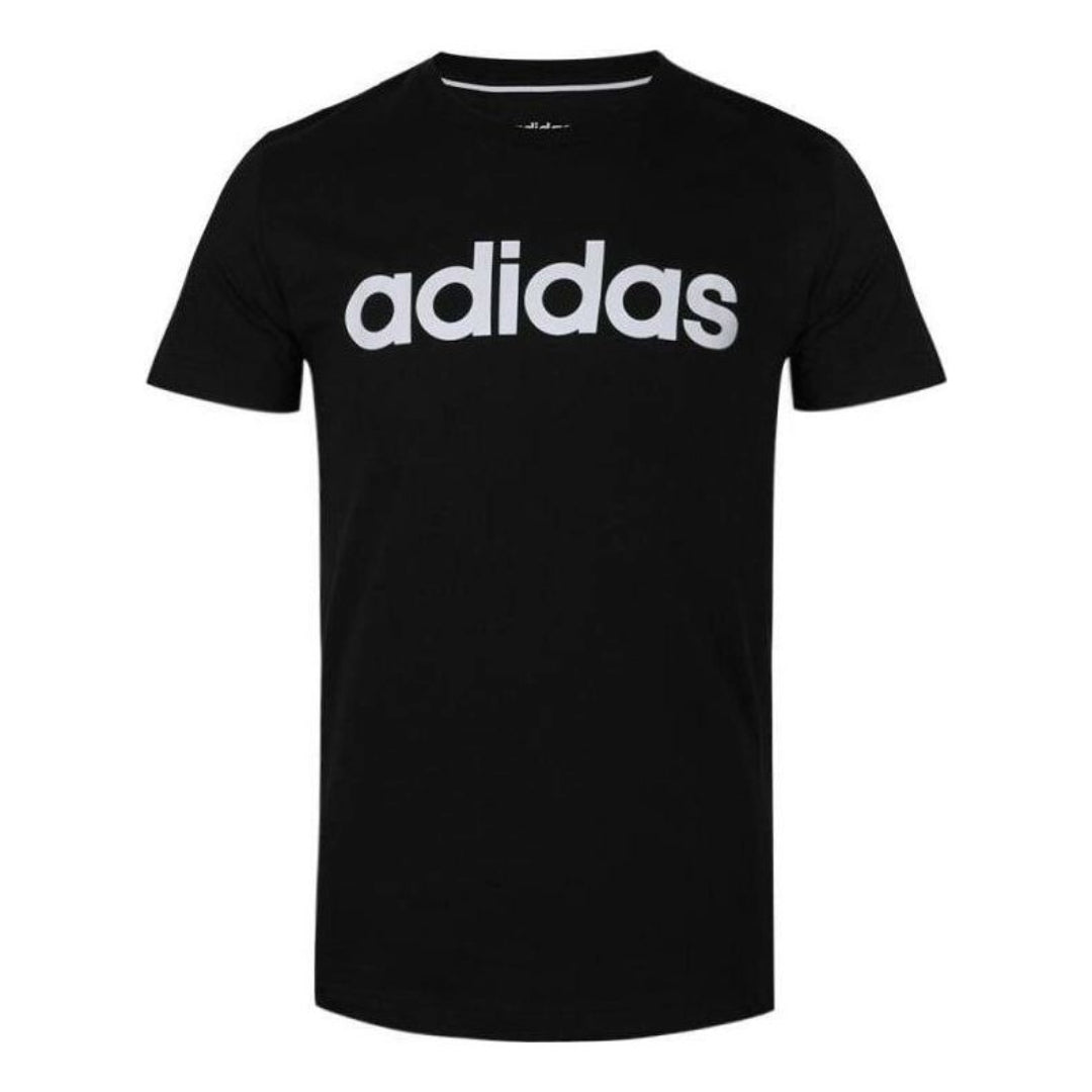 adidas Crew Logo T-Shirt 'Black White' EI4713