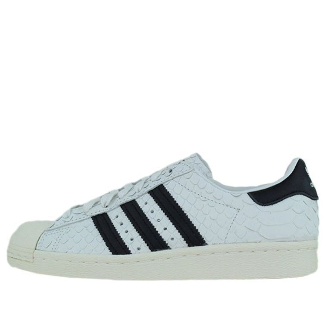 (WMNS) adidas originals Superstar 80s 'White Black' S76414