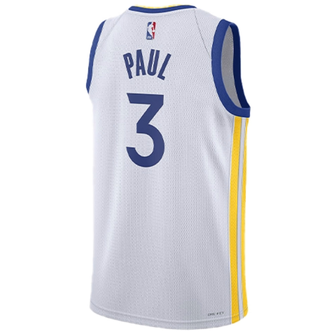 Nike Dri-Fit NBA Golden State Warriors Association Edition 22-23 Jersey 'White Blue Yellow' DN2077-106