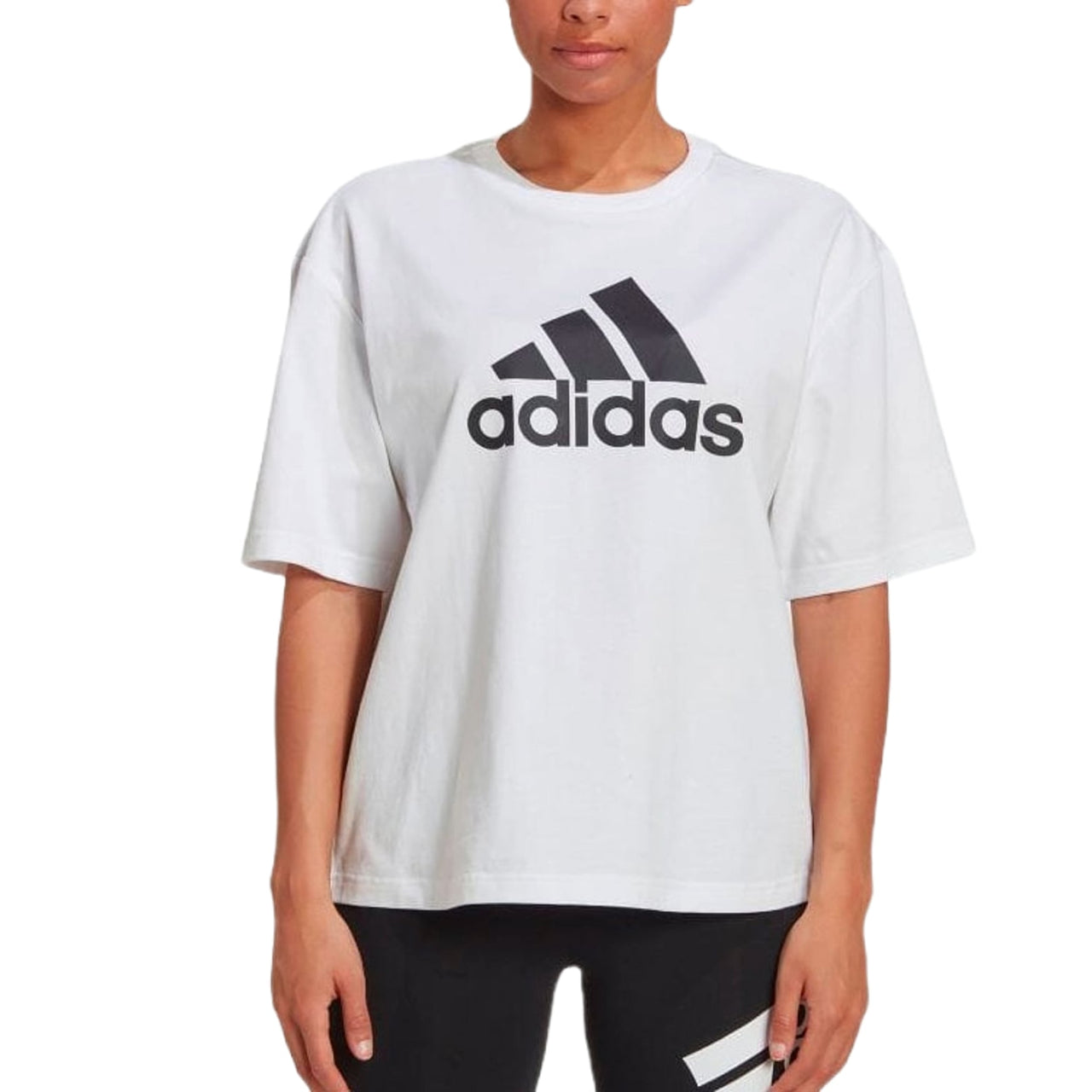 (WMNS) adidas Future Icons Badge of Sport T-Shirt Asia Sizing 'White' HC6358