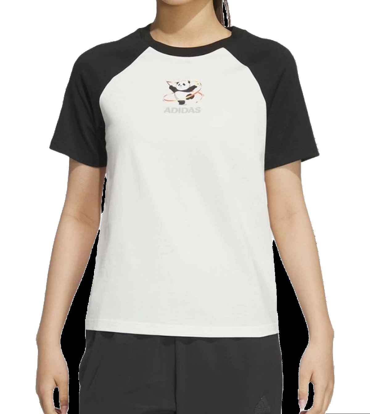 (WMNS) adidas China T-Shirt 'White Black' JI6867