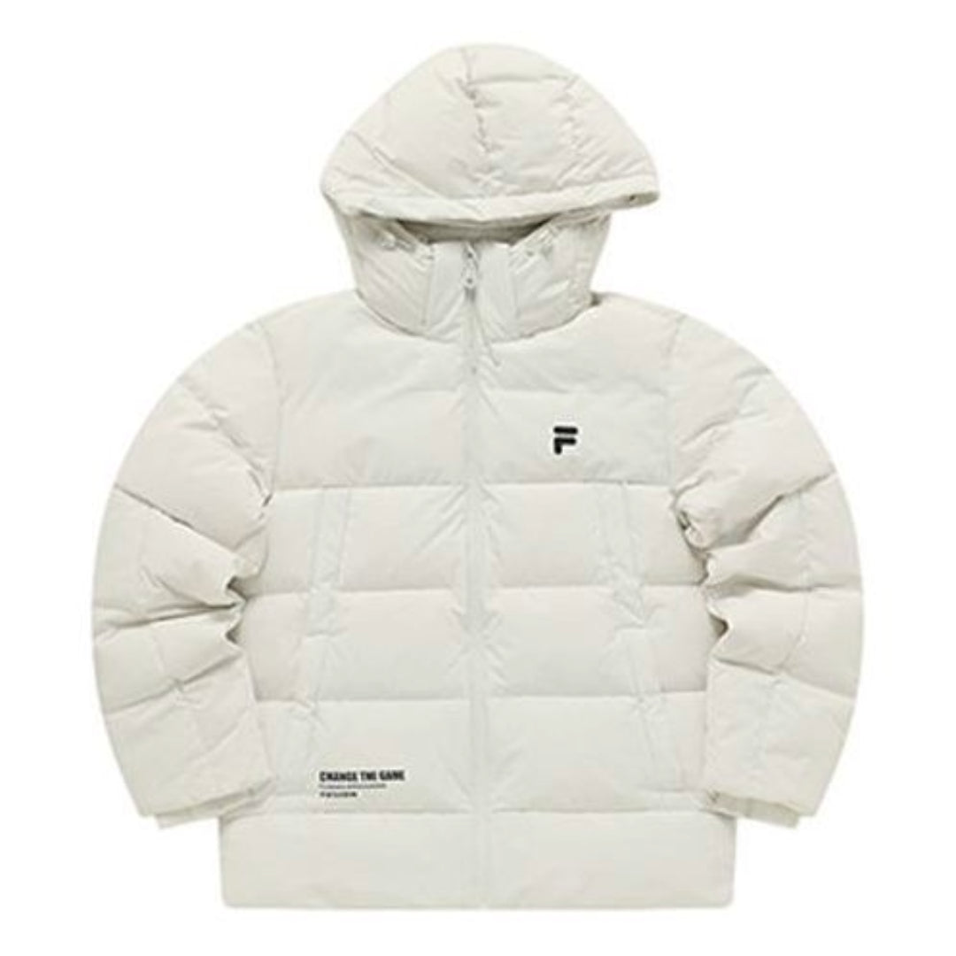 FILA FUSION Hooded Down Jacket 'White' T11M341903A-GY