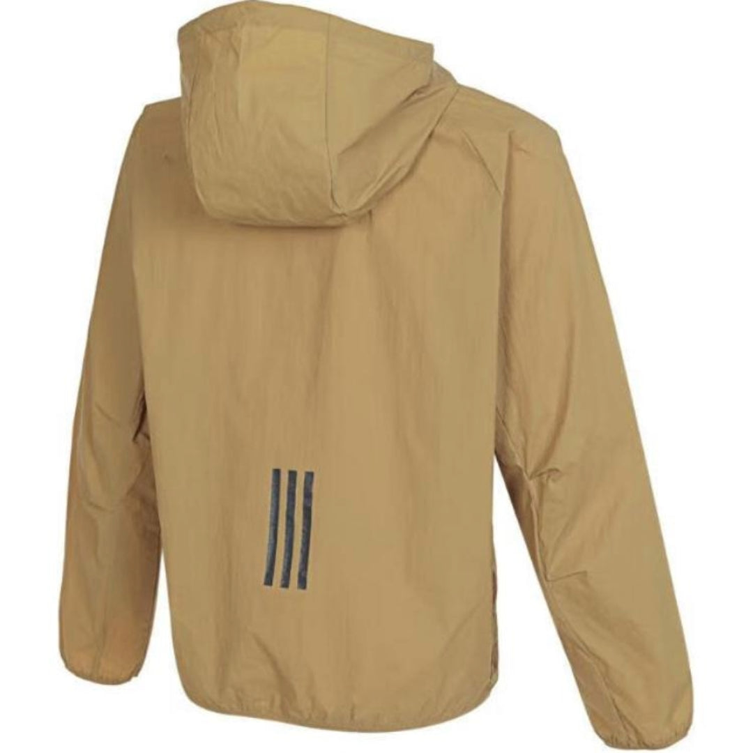 adidas Tech Lightweight Woven Jacket Asia Sizing 'Brown' JI8659