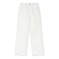 (WMNS) Converse Go To Straight Leg Woven Pants Asia Sizing 'White' 10021635-A08