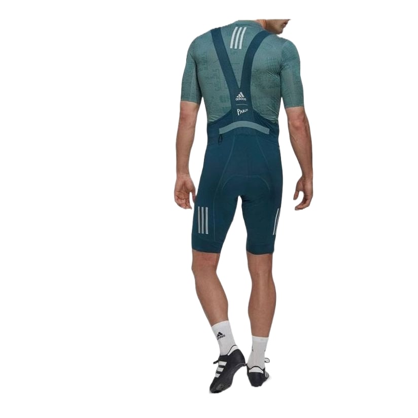 adidas The Padded Cycling Bib Shorts Asia Sizing 'Green' HM3158