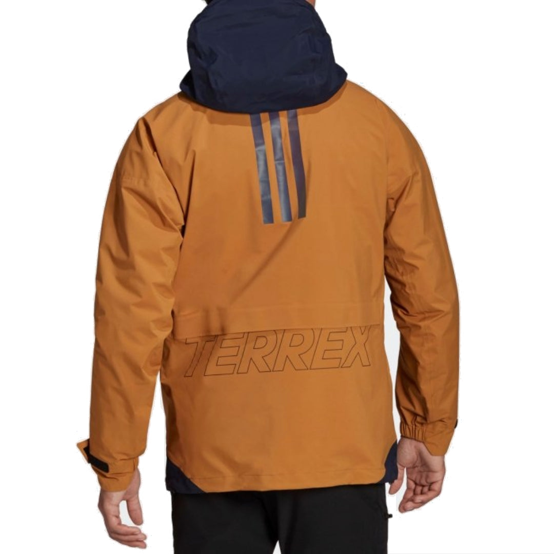 adidas Terrex Myshelter Gore-Tex Rain Jacket 'Brown' GU0947