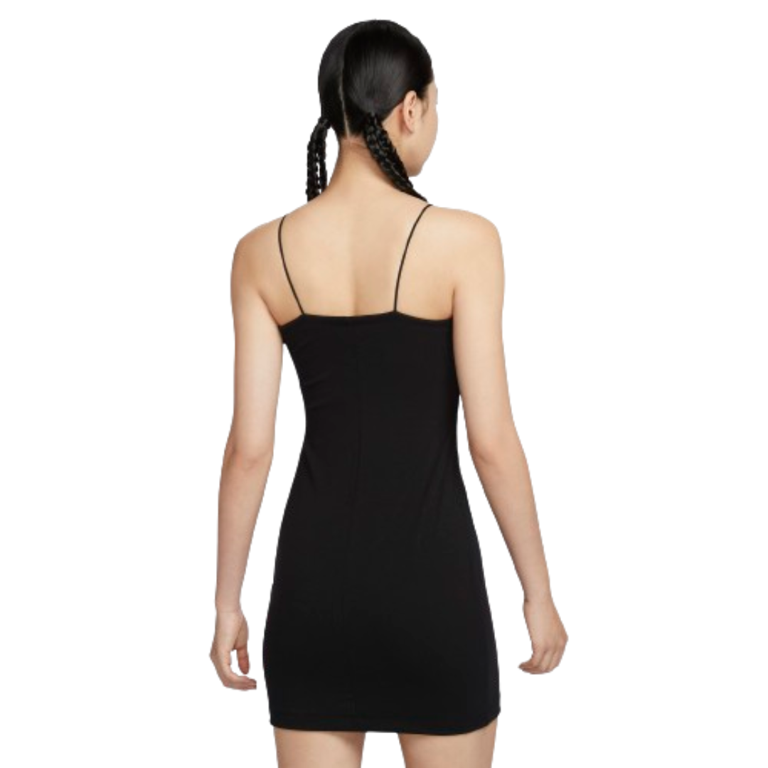 (WMNS) Nike Sportswear Chill KnitTight Mini-Rib Cami Dress 'Black' FN4158-010