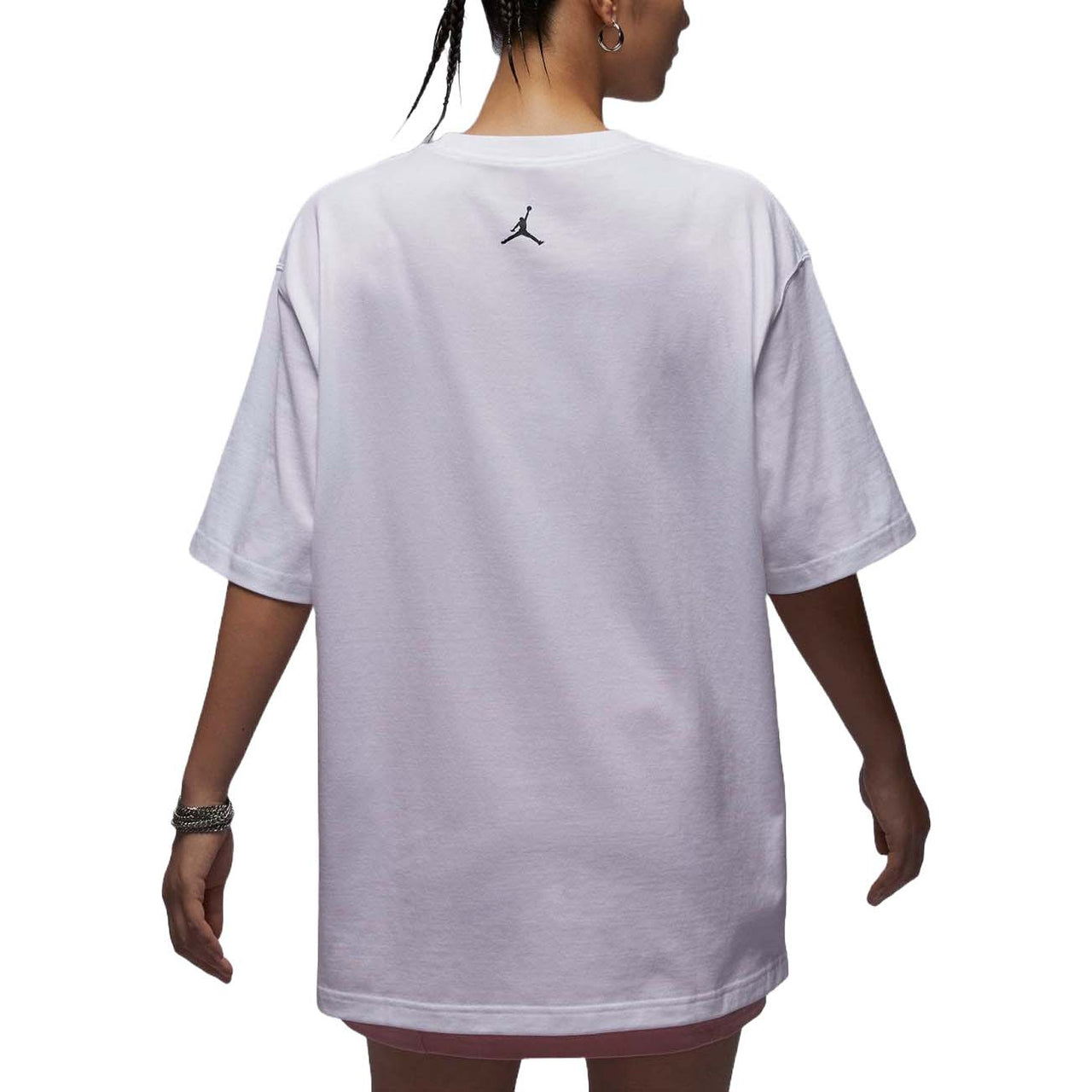 (WMNS) Air Jordan Oversized Graphic T-Shirt Asia Sizing 'White' FV7120-100