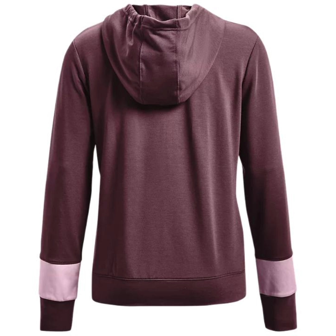(WMNS) Under Armour Rival Terry Jacket 'Burgundy' 1370941-554