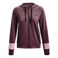 (WMNS) Under Armour Rival Terry Jacket 'Burgundy' 1370941-554
