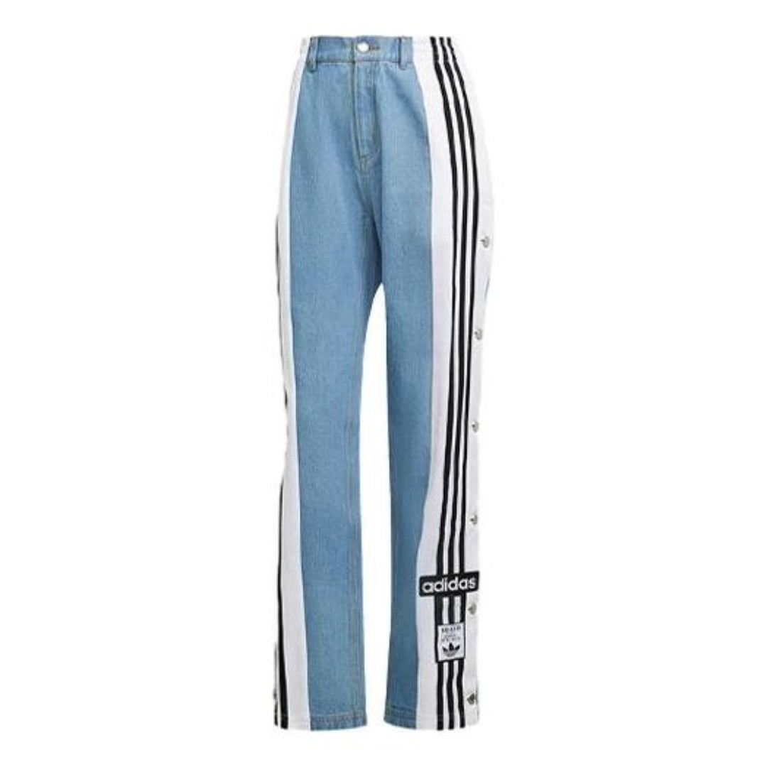 (WMNS) adidas Denim Adibreak Pants 'Blue White' H59020