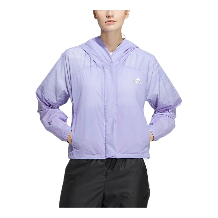(WMNS) adidas AOP WB Zip Up Hoodie Asia Sizing 'Purple' HF2479