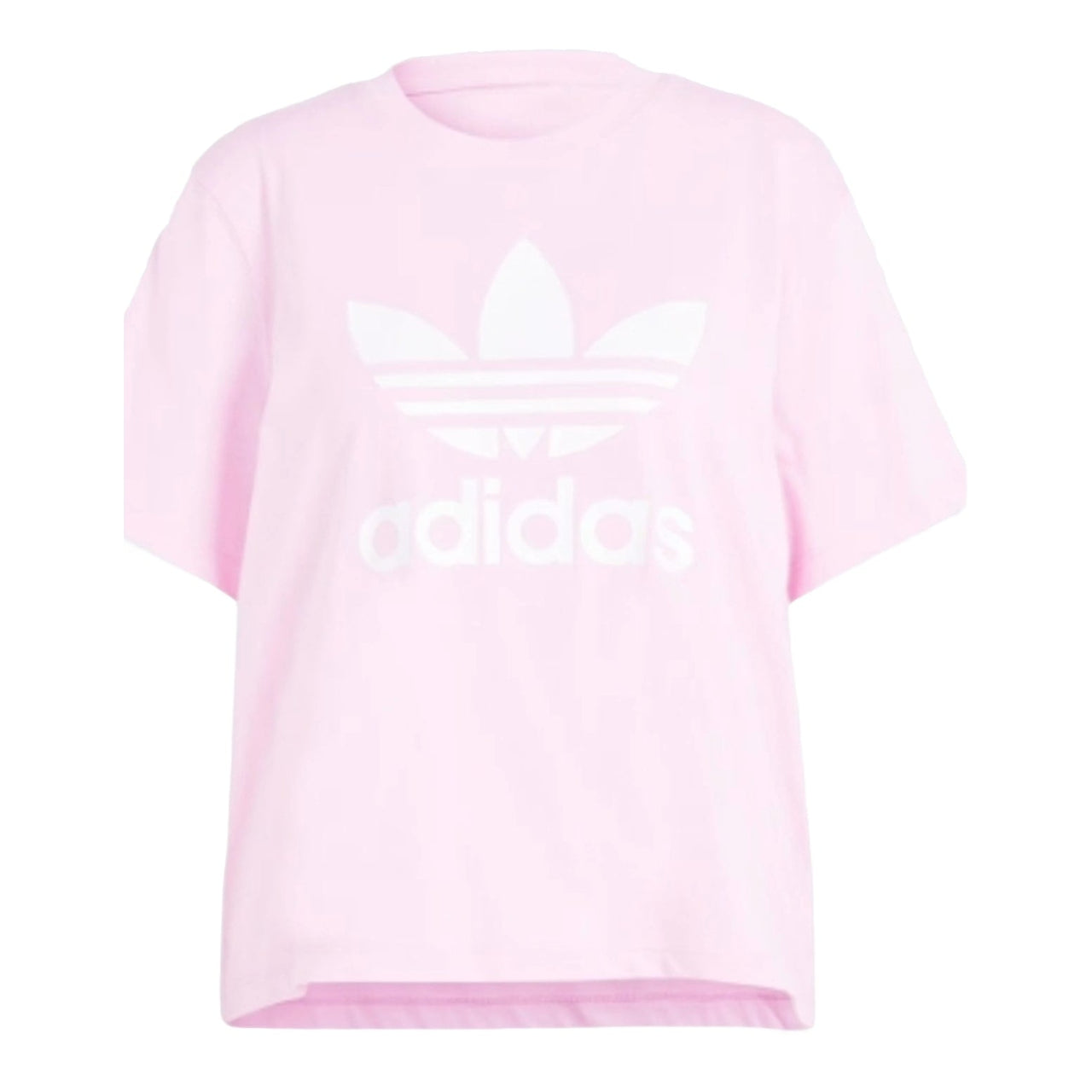 (WMNS) adidas Adicolor Trefoil Boxy T-Shirt 'Pink White' IN2492