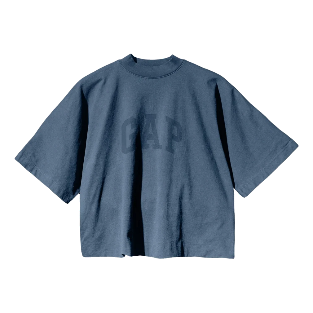 Yeezy Gap Engineered By Balenciaga Dove No Seam T-Shirt 'Dark Blue' 471281-01