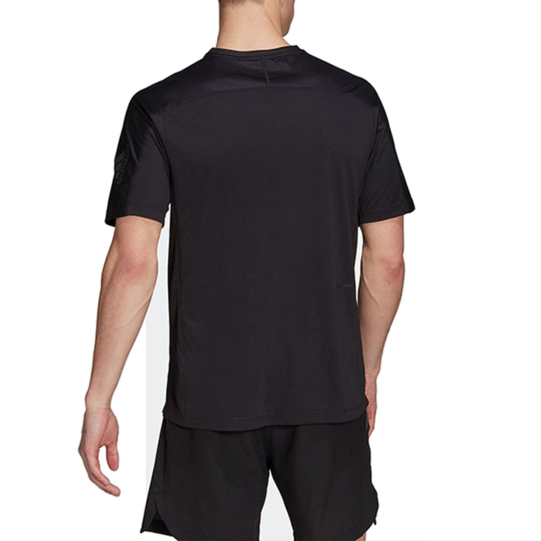 adidasWorkout PU-Coated T-Shirt 'Black ' HL8755