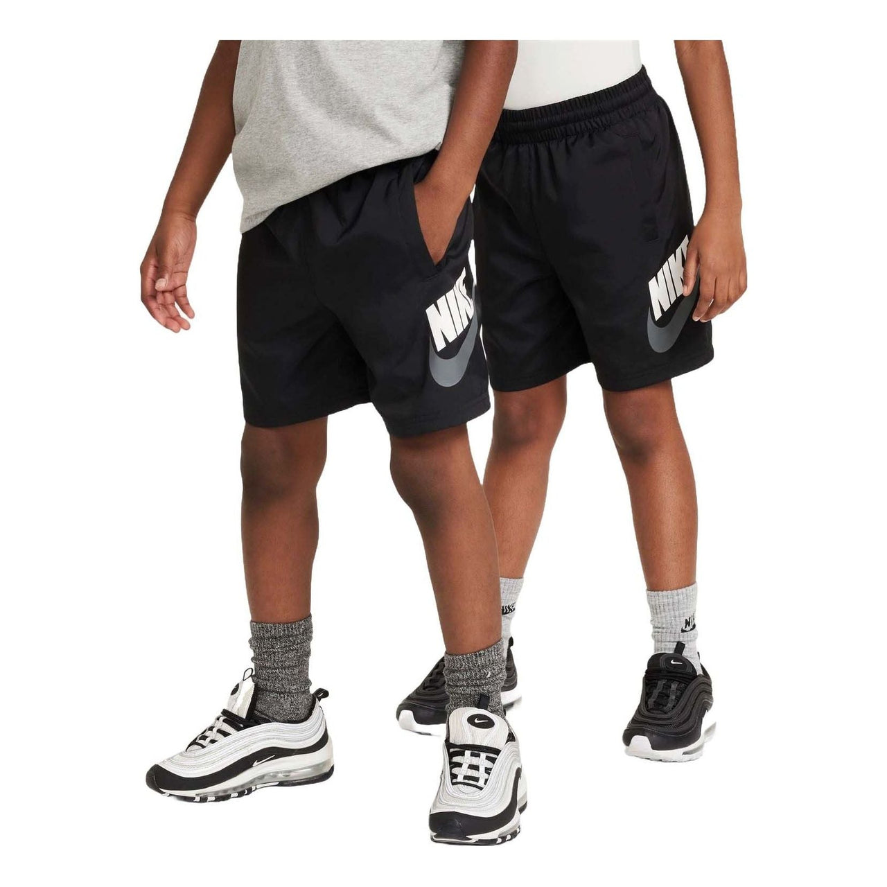 (GS) Nike Sportswear Woven Shorts 'Black' FN8756-010