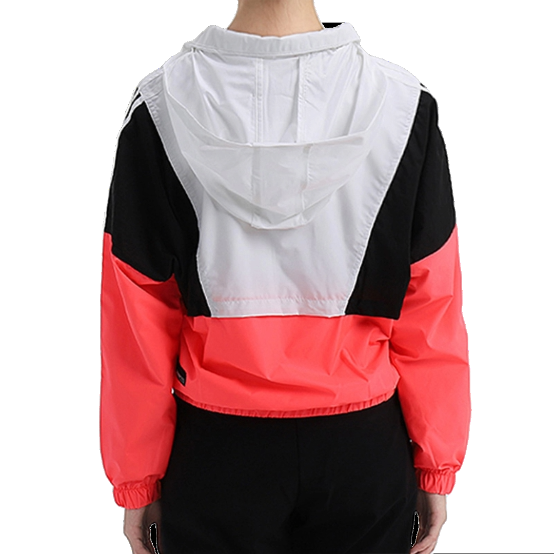 (WMNS) adidas Neo Colorblock Jacket 'White Black Red' GJ5359