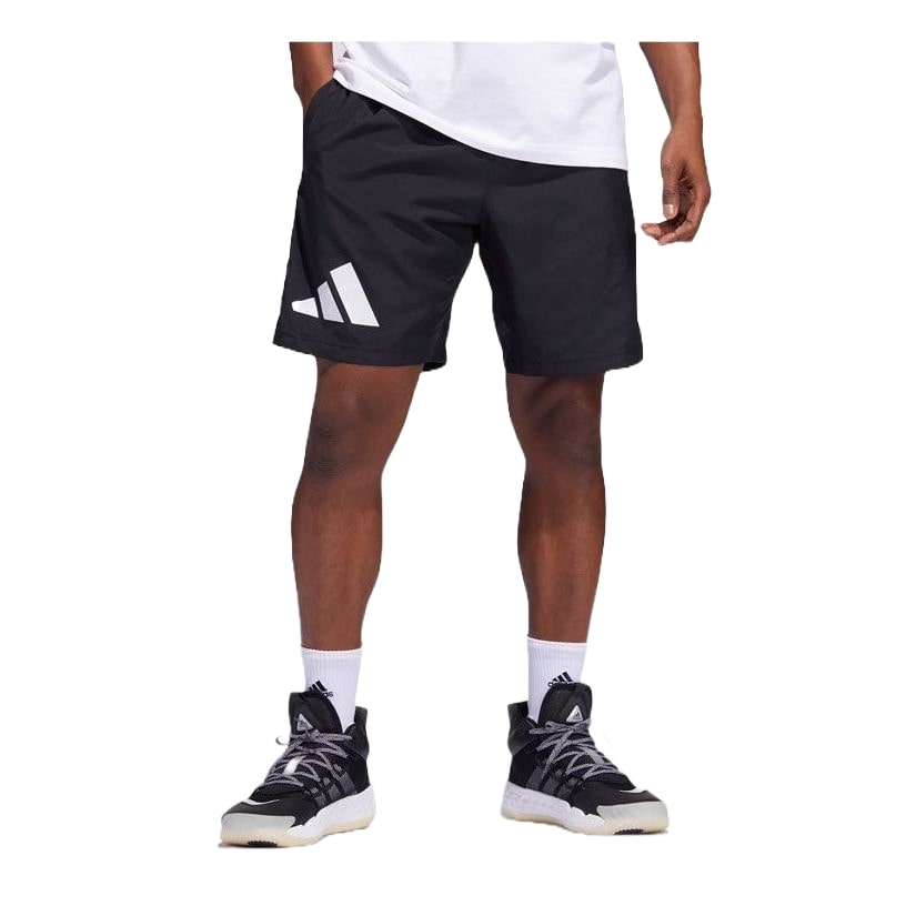 adidas Legends Basketball Shorts 'Black White' HF4194