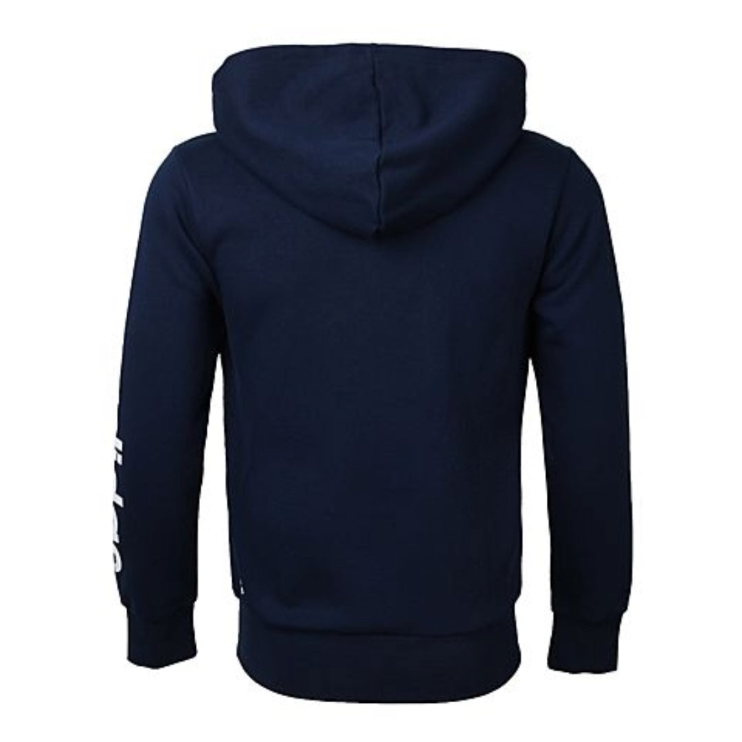 adidas Essentials LIN Full Zip Hoodie 'Navy White' BQ9639