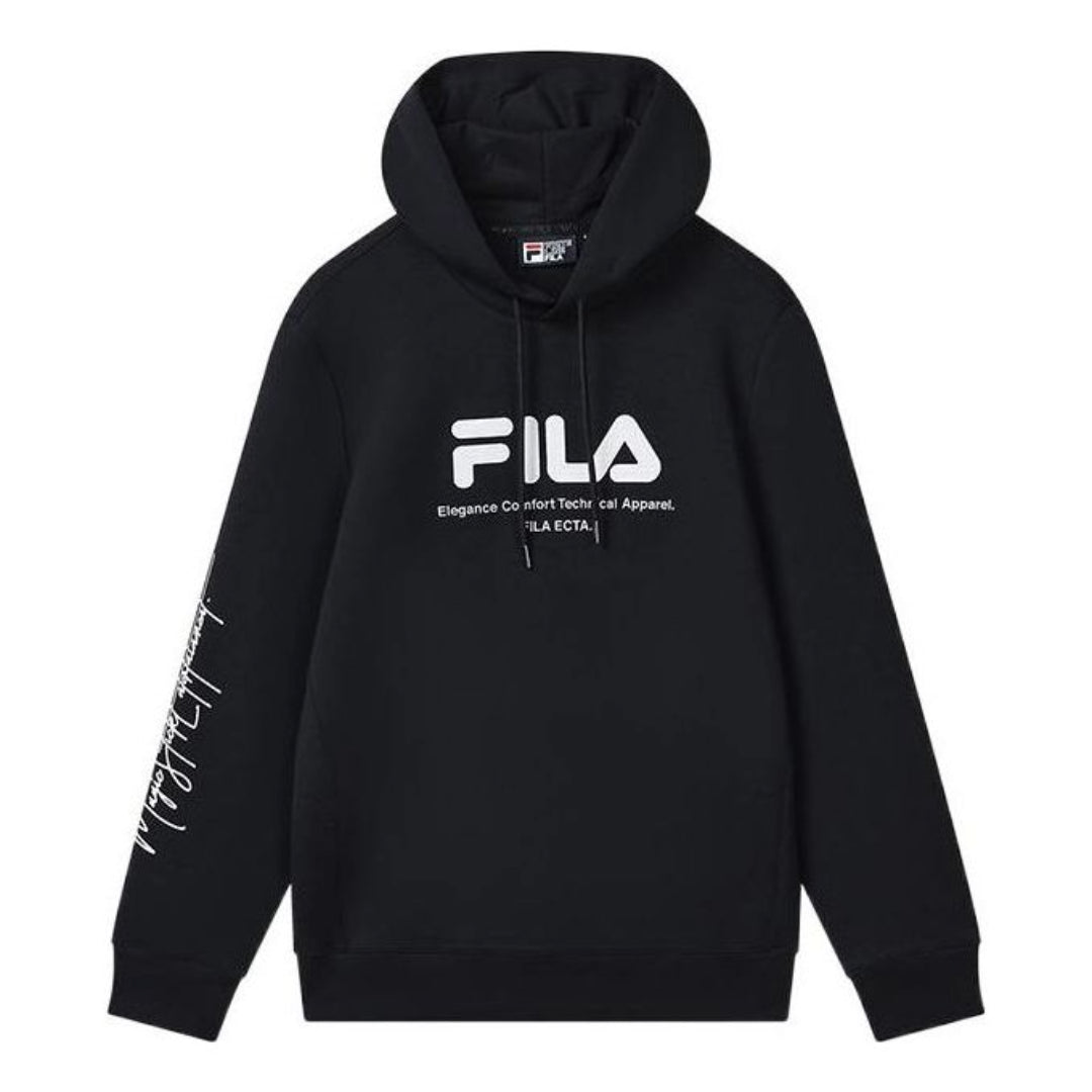 FILA Logo Graphic Hoodie 'Black White' F11M319206F-NV