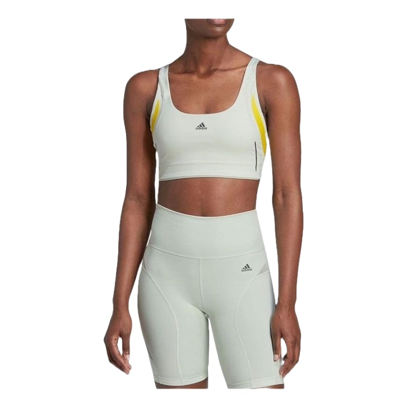 (WMNS) adidas Powerimpact Luxe Training Medium-Support HIIT Bra Asia Sizing 'White' HM6392